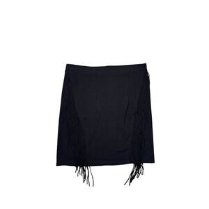 Express Black Fringe Mini Skirt - Size XS